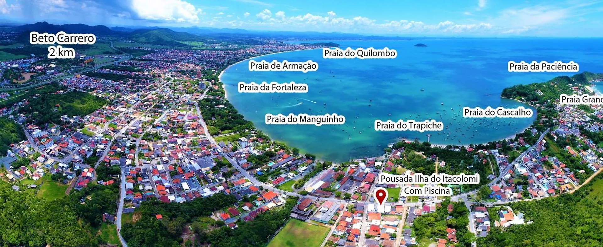 פנייה Pousada Ilha Do Itacolomi Com Piscina 2Km Do Beto Carrero ברזיל